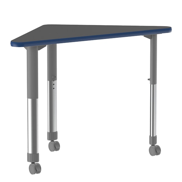 HPL Collaborative Desk - Casters - Wing